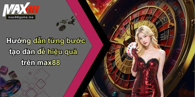 Hướng dẫn từng bước tạo dàn đề hiệu quả trên max88